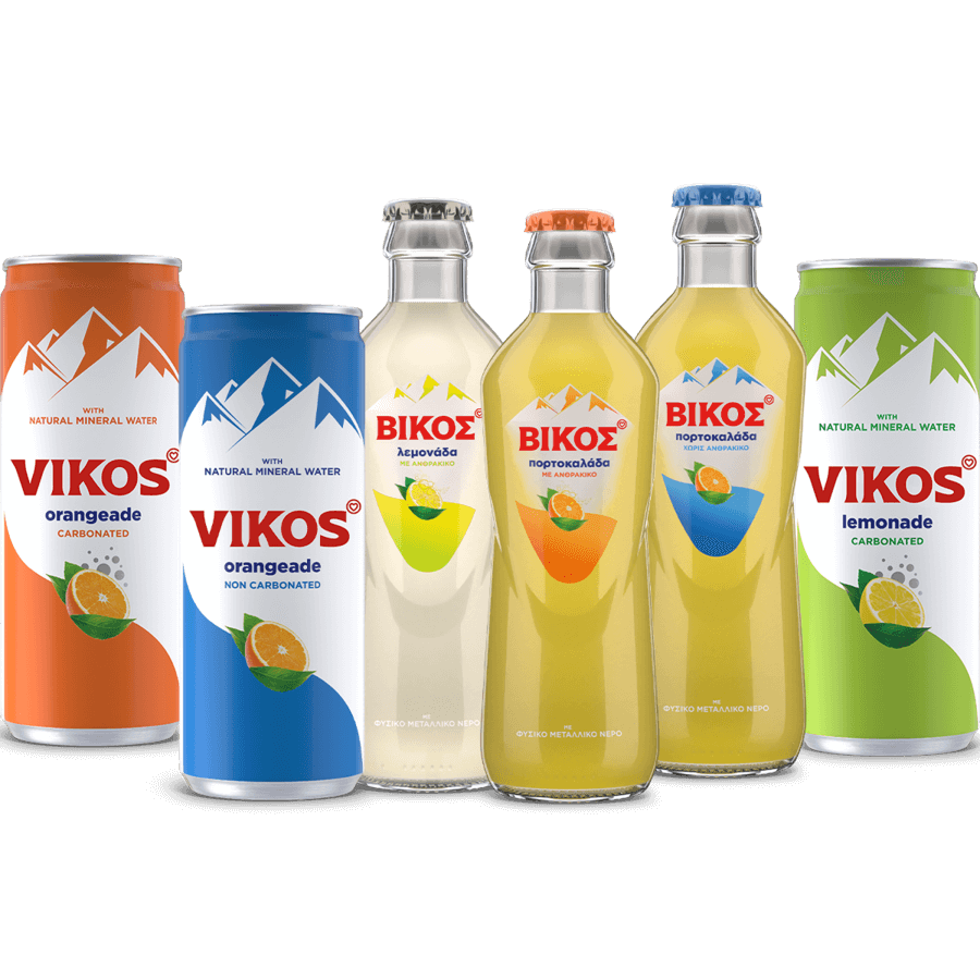 vikos refreshments with natural mineral water